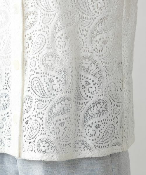 Leilian / レリアン シャツ・ブラウス | ペイズリーレースブラウス【ROCHAS Premiere】 | 詳細10