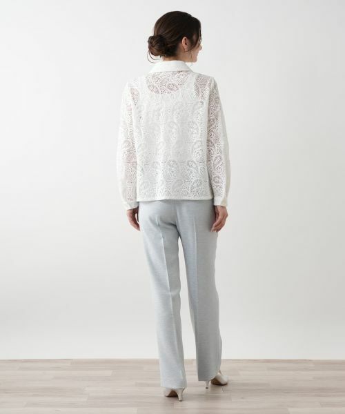 Leilian / レリアン シャツ・ブラウス | ペイズリーレースブラウス【ROCHAS Premiere】 | 詳細3