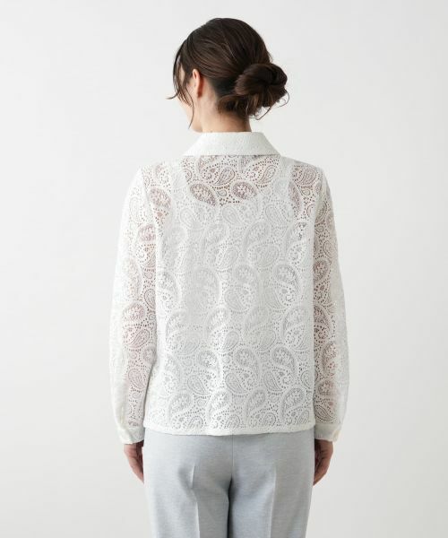 Leilian / レリアン シャツ・ブラウス | ペイズリーレースブラウス【ROCHAS Premiere】 | 詳細6