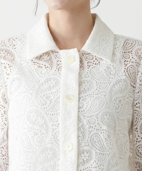 Leilian / レリアン シャツ・ブラウス | ペイズリーレースブラウス【ROCHAS Premiere】 | 詳細7