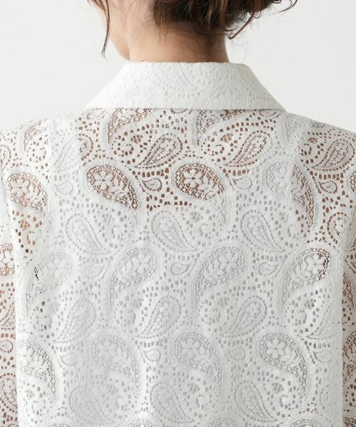 Leilian / レリアン シャツ・ブラウス | ペイズリーレースブラウス【ROCHAS Premiere】 | 詳細8