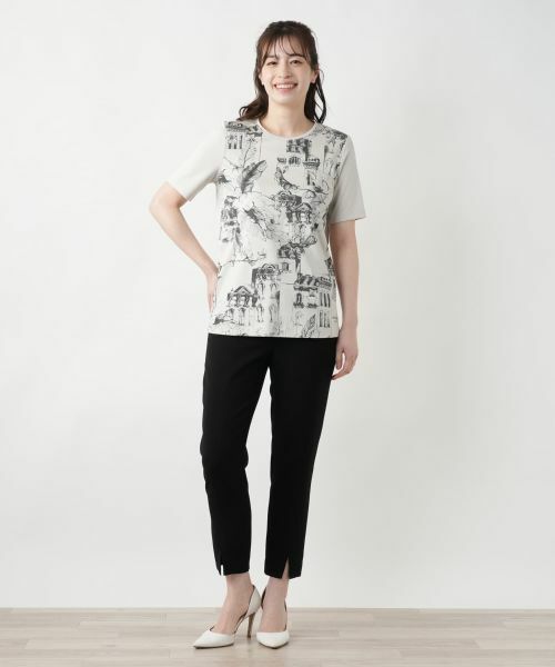 Leilian / レリアン その他パンツ | ウエストロゴパンツ【ROCHAS Premiere】 | 詳細1