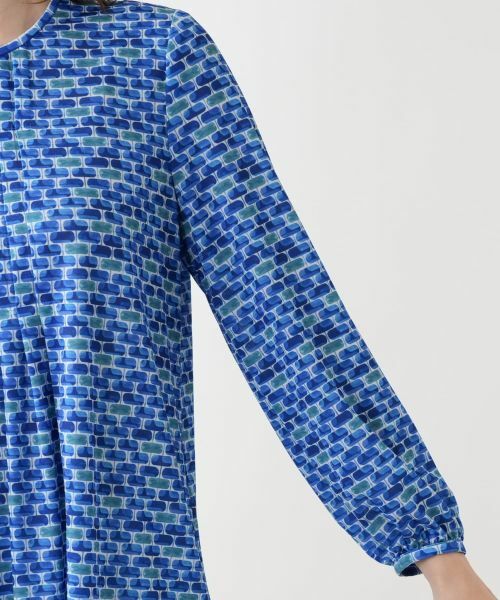 ROCHAS 　ロシャス　レリアン　レオパード柄 長袖チュニック　Y07 ROCHAS ロシャス レリアン レオパード柄 長袖チュニック Y07