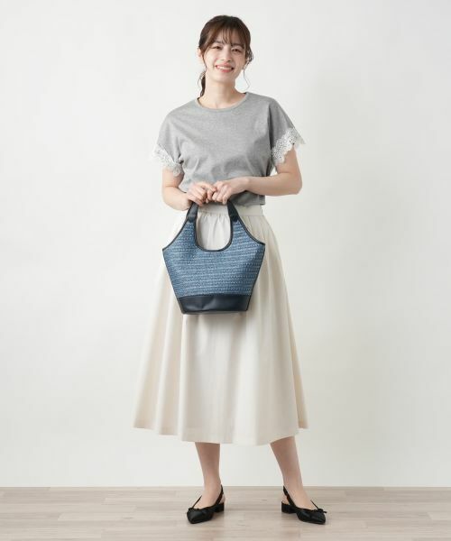 Leilian / レリアン ハンドバッグ | 編み込みトートバッグ | 詳細1