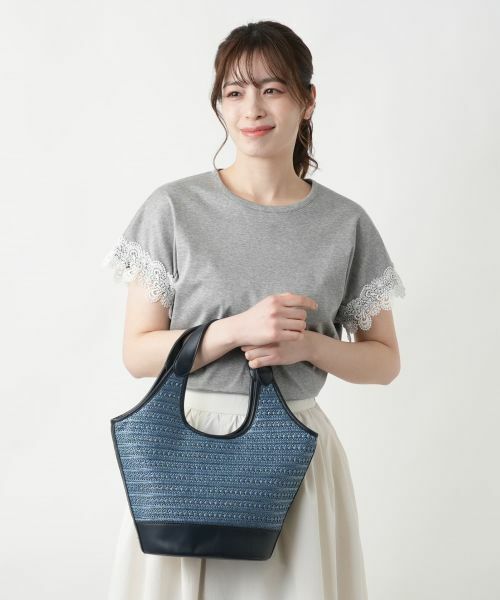 Leilian / レリアン ハンドバッグ | 編み込みトートバッグ | 詳細2