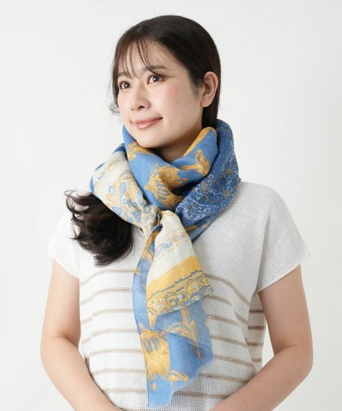 Leilian / レリアン マフラー・ショール・スヌード・ストール | 柄ストール【MIAN】 | 詳細3