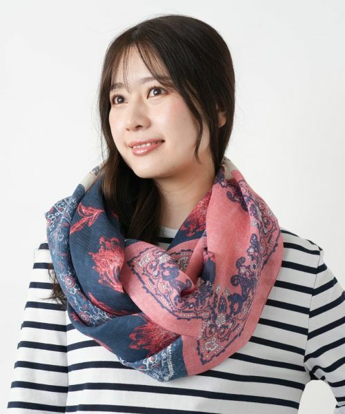 Leilian / レリアン マフラー・ショール・スヌード・ストール | 柄ストール【MIAN】 | 詳細5