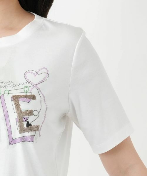 Leilian / レリアン カットソー | 刺繍プリントTシャツ【MUSE BY ROCHAS Premiere】 | 詳細12