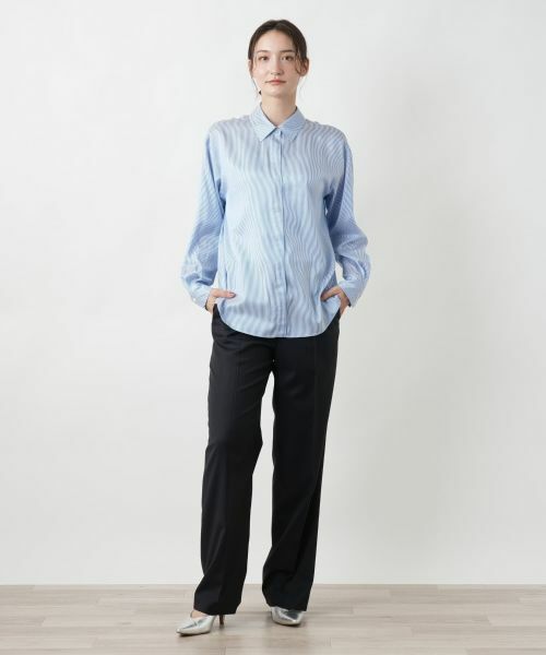 Leilian / レリアン シャツ・ブラウス | ストライプブラウス | 詳細1