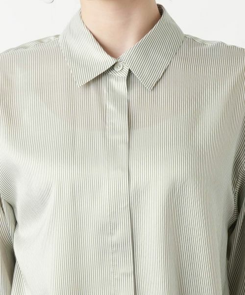 Leilian / レリアン シャツ・ブラウス | ストライプブラウス | 詳細10