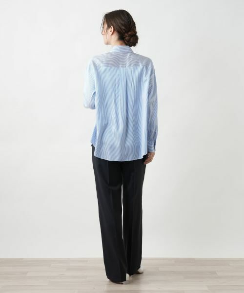 Leilian / レリアン シャツ・ブラウス | ストライプブラウス | 詳細3