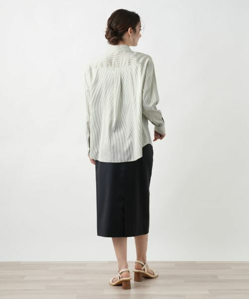 Leilian / レリアン シャツ・ブラウス | ストライプブラウス | 詳細6
