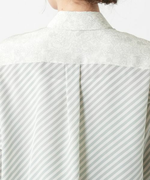 Leilian / レリアン シャツ・ブラウス | ストライプフラワーブラウス | 詳細11
