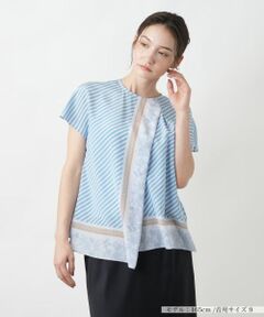 Leilian / レリアン シャツ・ブラウス | スカーフ柄ブラウス