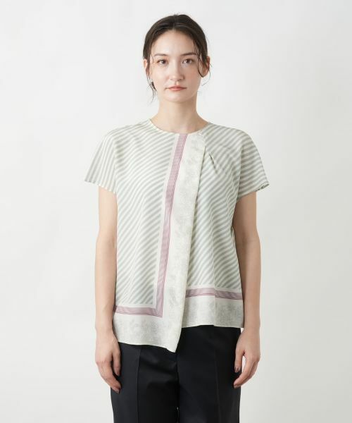 Leilian / レリアン シャツ・ブラウス | スカーフ柄ブラウス | 詳細7