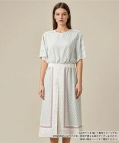 Leilian / レリアン ドレス | 【店舗人気】スカーフ柄ワンピ−ス