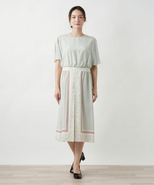 Leilian / レリアン ドレス | 【店舗人気】スカーフ柄ワンピ−ス | 詳細1