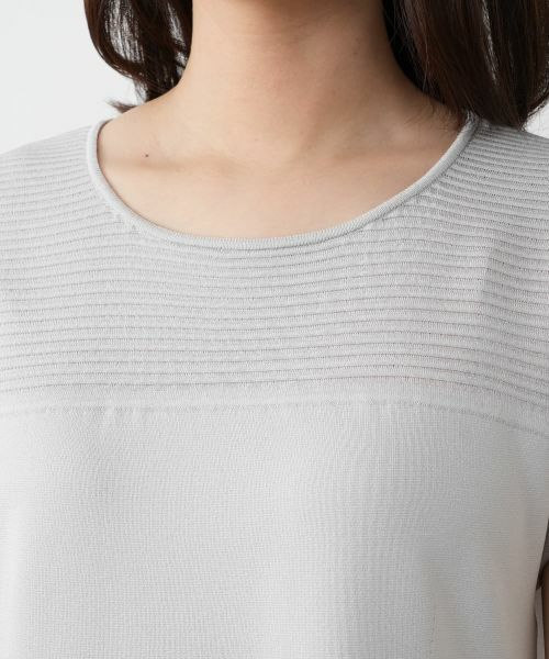 Leilian / レリアン ドレス | 切替ニットワンピース | 詳細10