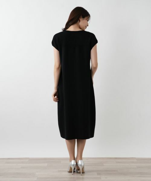 Leilian / レリアン ドレス | 切替ニットワンピース | 詳細3