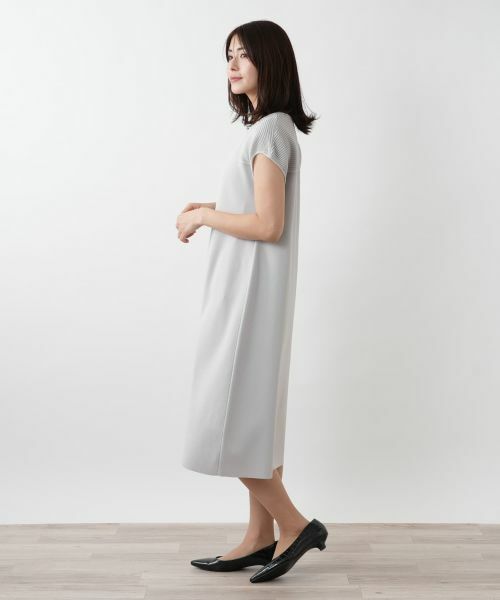 Leilian / レリアン ドレス | 切替ニットワンピース | 詳細5