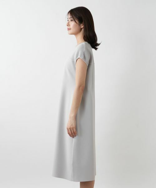 Leilian / レリアン ドレス | 切替ニットワンピース | 詳細8