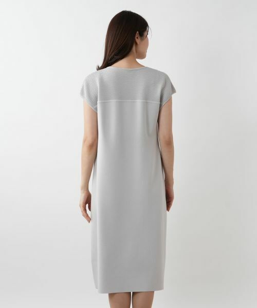 Leilian / レリアン ドレス | 切替ニットワンピース | 詳細9