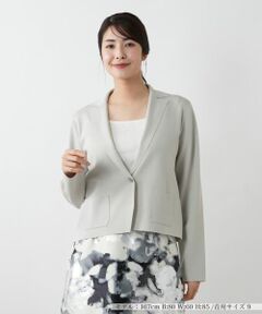 Leilian / レリアン テーラードジャケット | ニットジャケット