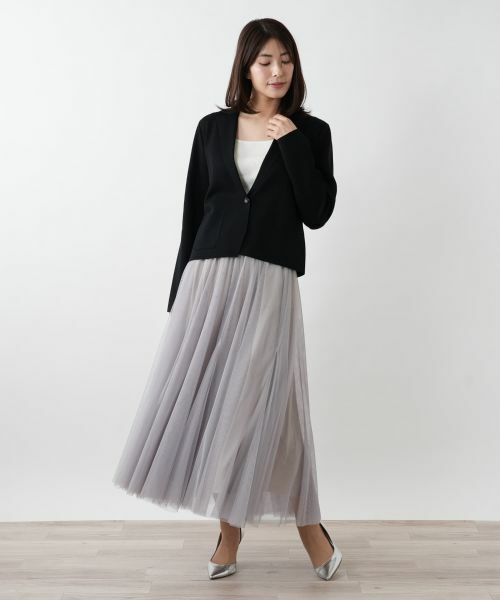 Leilian / レリアン テーラードジャケット | ニットジャケット | 詳細1