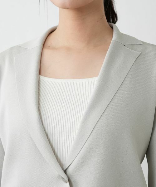 Leilian / レリアン テーラードジャケット | ニットジャケット | 詳細10