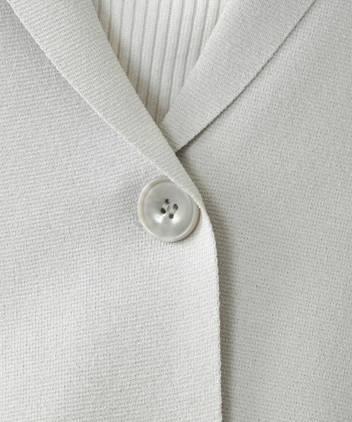 Leilian / レリアン テーラードジャケット | ニットジャケット | 詳細14