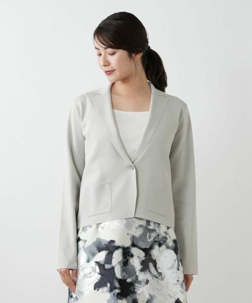 Leilian / レリアン テーラードジャケット | ニットジャケット | 詳細7