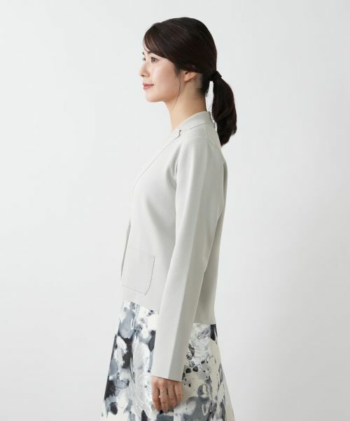 Leilian / レリアン テーラードジャケット | ニットジャケット | 詳細8