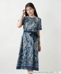 Leilian / レリアン ドレス | ペイズリーフレアワンピース