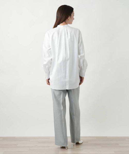 Leilian / レリアン シャツ・ブラウス | ストライプ柄ブラウス | 詳細3