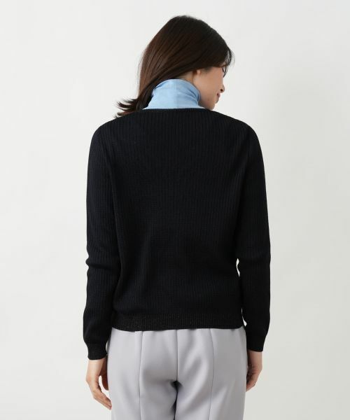 Leilian / レリアン カーディガン・ボレロ | フラワー刺繍Vネックカーディガン【CORSINI & PROTI】 | 詳細12