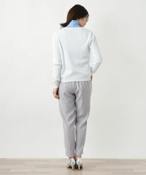 Leilian / レリアン カーディガン・ボレロ | フラワー刺繍Vネックカーディガン【CORSINI & PROTI】 | 詳細3