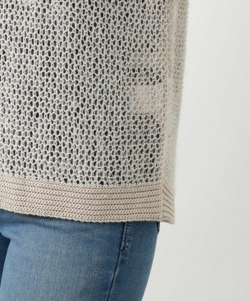 Leilian / レリアン テーラードジャケット | スパンコールニットベスト | 詳細10