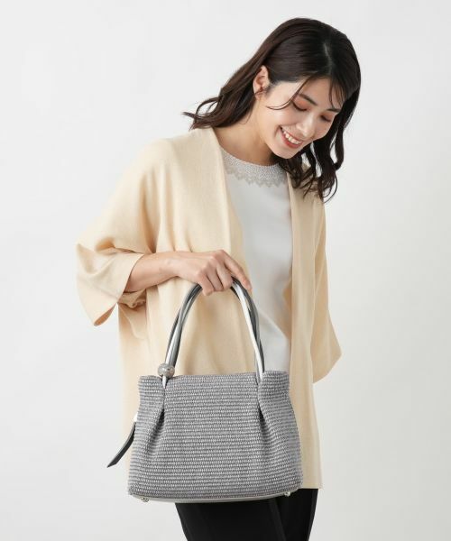 Leilian / レリアン ハンドバッグ | 異素材ミックストート | 詳細11