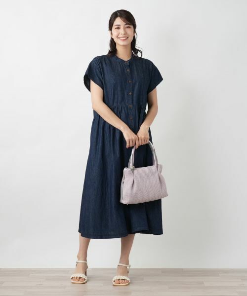 Leilian / レリアン ハンドバッグ | 異素材ミックストート | 詳細12