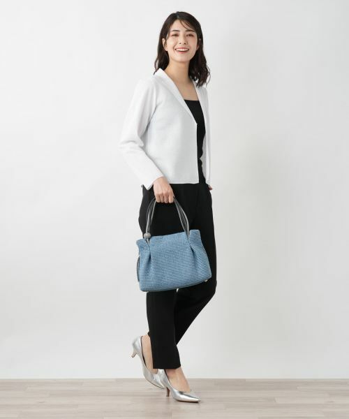 Leilian / レリアン ハンドバッグ | 異素材ミックストート | 詳細8