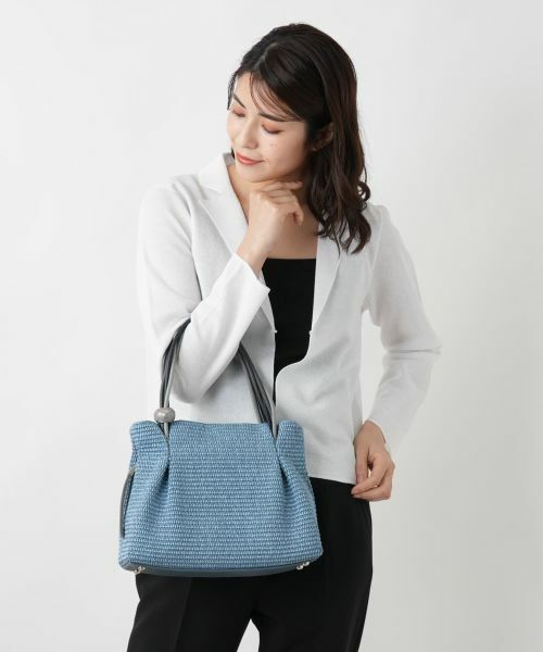 Leilian / レリアン ハンドバッグ | 異素材ミックストート | 詳細9