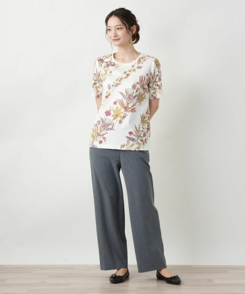 Leilian / レリアン Tシャツ | プリントTシャツ【ROCHAS Premiere】 | 詳細1