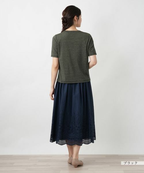 Leilian / レリアン カットソー | ラメクルーネックカットソー【ROCHAS Premiere】 | 詳細6