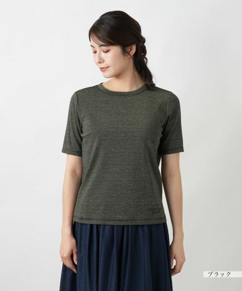 Leilian / レリアン カットソー | ラメクルーネックカットソー【ROCHAS Premiere】 | 詳細7