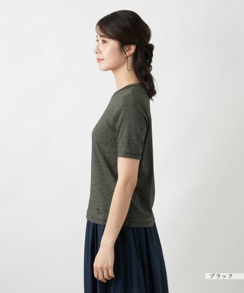 Leilian / レリアン カットソー | ラメクルーネックカットソー【ROCHAS Premiere】 | 詳細8