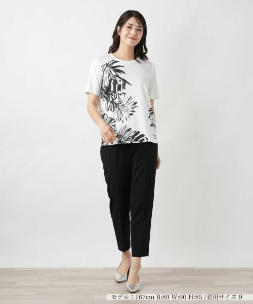 Leilian / レリアン Tシャツ | プリントTシャツ【ROCHAS Premiere】 | 詳細1