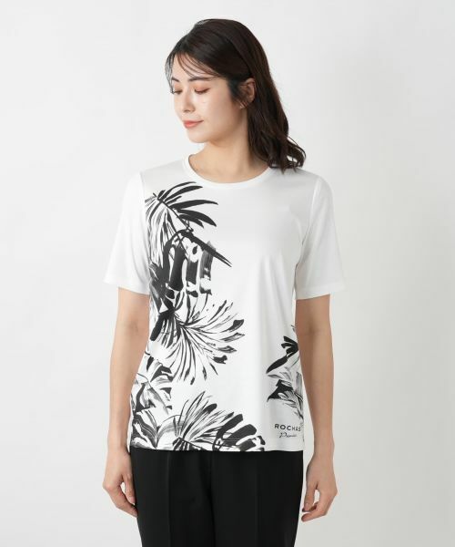 Leilian / レリアン Tシャツ | プリントTシャツ【ROCHAS Premiere】 | 詳細4