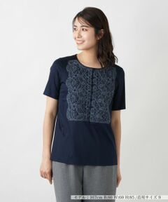 Leilian / レリアン カットソー | 刺繍カットソー【ROCHAS Premiere】
