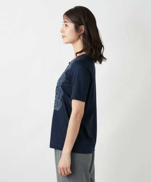 Leilian / レリアン カットソー | 刺繍カットソー【ROCHAS Premiere】 | 詳細5