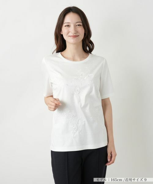 ROCHAS premiere  レリアン　半袖カットソー　定価24150 プリントカットソー【ROCHAS Premiere